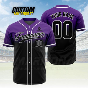 เสื้อเบสบอลสไตล์ล่าสุดเสื้อเจอร์ซีย์เล่นเบสบอลสินค้าของคุณเอง - Product Image 5