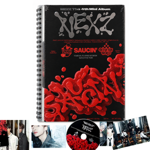 NEXZ SAUCIN' 4ème mini-album [Version noire] CD + Photobook + Photocard + Pochette pour classeur vinyle + Affiche pliée + Mini photo K-Pop Music - Product Image 1