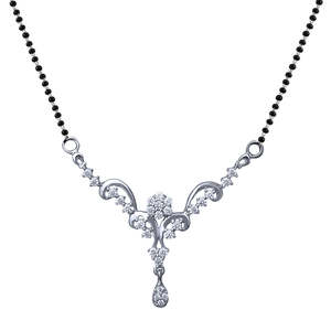 Conjunto de Mangalsutra de Plata Pura, Elegantes Collares con Cuentas, Regalo Perfecto para tu Esposa - Product Image 1