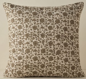 Indien fait à la main nouveau Design Orange fleur main bloc impression taie d'oreiller coton housse de canapé literie housses de coussin - Product Image 3