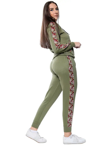 Nouveau design Ensemble t-shirt et jogging grande taille pour femmes en coton élégant pour l'hiver Léger et respirant - Product Image 2