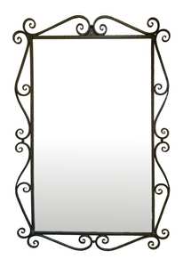 Espejo de Pared Moderno de Hierro Forjado a Mano, Decorativo, Único, Personalizable en Color y Forma, Sin Necesidad de Electricidad - Product Image 2