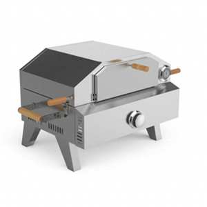 เตาอบพิซซ่าแก๊ส Hyxion HPO02S: 12k BTU, สแตนเลส 430, พร้อมหินอบพิซซ่า + ขาพับได้สำหรับตั้งแคมป์/ปิ้งย่าง - Product Image 2
