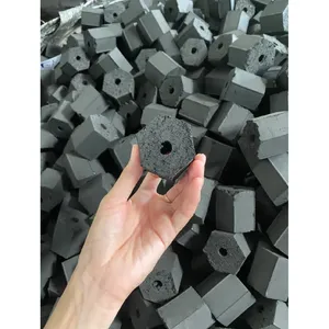 越南工厂型煤黑色木炭用于水烟/水烟的椰子壳木炭或椰子壳立方体木炭