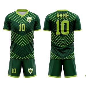 Vêtements de football Maillot personnalisé Maillot de football Combinaison de football Maillot de football respirant à séchage rapide Logo de l'uniforme de football Nom de l'équipe personnalisé Maillot de football - Product Image 1