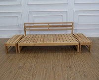 SOFA MADERA TECA EXTERIOR PROFUNDO 2 ASIENTOS HECHO MADERA MACIZA DE INDONESIA