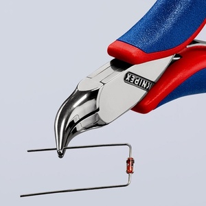 For KNIPEX Electronics Gripping <b>Pliers</b> 115 mm Overall Length Flat Round Jaws Shape 4 Multi-Component Handles - Product Image 4