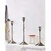 Juego de 3 portavelas de bronce, candelabros, decoración para decoración del hogar y Navidad - Product Image 2