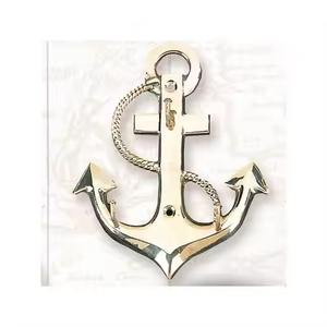 Sculpture d'ancre nautique en laiton fabriquée à la main Figurine décorative maritime vintage pour la maison Table bureau et affichage de cadeaux - Product Image 3