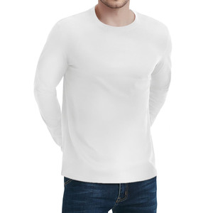 Unisex เสื้อยืดแขนยาวคุณภาพสูงโชว์ไหล่เสื้อยืดสีทึบสไตล์สตรีท - Product Image 4