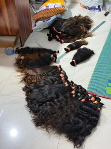 Extensions de cheveux humains en vrac crus Remy vierges 100% non traités, doux et sans enchevêtrement, fournisseur à bas prix de cheveux indiens - Product Image 4