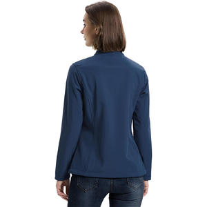 Veste coupe-vent softshell avec logo personnalisé pour femmes, légère, respirante et imperméable, pour activités de plein air, équipement de moto - Product Image 2