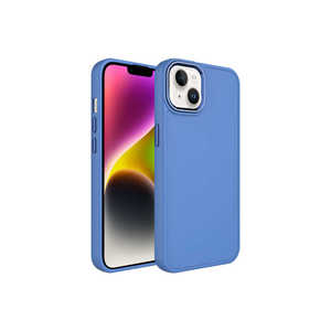 Coque en silicone compatible iPhone 13 Netzy, série SAFA Luna, design élégant avec cadre métallique et boutons, gris lavande, silicone souple - Product Image 1