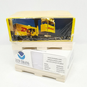 Sac en papier de luxe écologique imprimé sur 4 côtés avec logo personnalisé, base en palette de bois miniature, couleurs personnalisées, expédition offset - Product Image 5