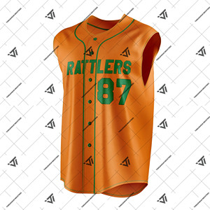 Wholesale HBCU Florida A&M University FAMU Collegiate Apparel Ready To Ship Embroidered Sleeveless <b>Baseball</b> Jersey Softball Vest - Product Image 1