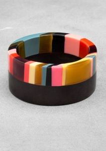 FLAKES Jewelry Resina Acrílico Pulsera Brazalete Exagerado Deslumbrante Multicolor Ancho Irregular Cuadrado Acrílico Pulseras para - Product Image 5