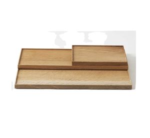 Plateau de table Vente en gros Design chaud Plateau de service plat en résine et en bois Plateau de service en bois d'acacia fait à la main avec poignée en métal - Product Image 3