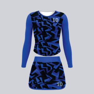 2025 nueva tendencia personalizada juegos de entrenamiento de porristas uniforme de contraste de color con diseño impreso servicio OEM disponible - Product Image 6