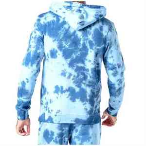 Venta caliente de los hombres Tie-Dyed Chándal Transpirable Cómodo con capucha con el mejor servicio de fabricación OEM Tie-Dyed Chándal - Product Image 2