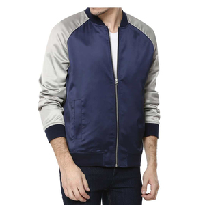 Chaqueta Bomber de Satén con Triple Abotonadura para Hombre, a la Moda, Personalizada, 100% Fibra de Poliéster, Casual, Impermeable, para Invierno - Product Image 6