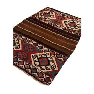 พรมขนสัตว์ทอมือสีชมพูและสีม่วง รุ่น Nayaab Paem-947 ลายเรขาคณิต รูปทรงสี่เหลี่ยมผืนผ้า สำหรับใช้ในบ้าน - พรมจาอีปุร์ สหรัฐอเมริกา - Product Image 2