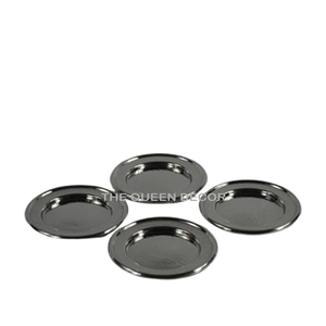 Ensembles en métal en aluminium de vente chaude de 6 sous-verres en pierre de forme ronde articles de table de luxe utilisés restaurant à la maison - Product Image 6