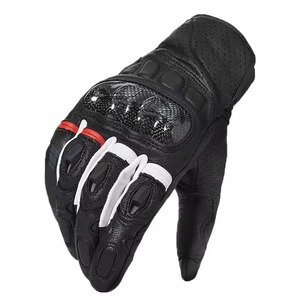 Guantes de moto de cuero genuino para hombre y mujer, diseño de logotipo personalizado, guantes de moto de carreras con la mejor gama - Product Image 2