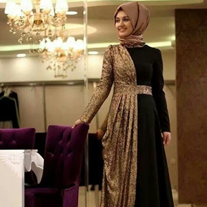 Half <b>Plain</b> and Half Printed Fabric New Style <b>Abaya</b> Hot Selling - Product Image 1