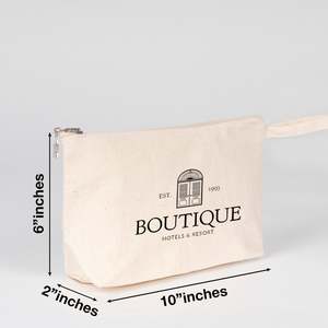 Bolso de Mano Personalizado de Lona, Estilo Coreano, Casual y Bonito, 10 x 6 x 2 Pulgadas, con Cierre, Portátil, para Verano, Invierno y Primavera - Product Image 2