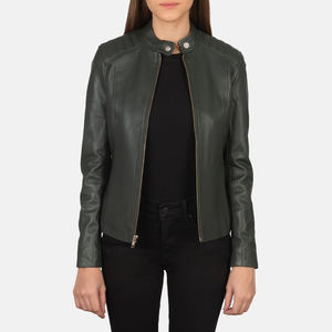 New Fashion Best Style Breathable Zipper Genuine Leather <b>Jackets</b> From Pakistan Comfortable Good Quality Women Leather <b>Jackets</b> - Product Image 4