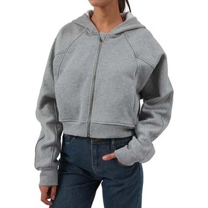 Sweat-shirt à capuche zippé en polaire léger et respirant pour femmes de grande taille - Product Image 6