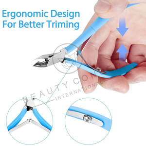 ที่ตัดเล็บแบบรักษ์โลก สีฟ้า ด้ามจับสแตนเลส ที่ตัดหนังกำพร้า ปากกว้าง ทนทาน สามารถสกรีนโลโก้ได้ - Product Image 3