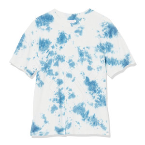 Camiseta 100% de algodón con tinte de corbata para mujer, camiseta transpirable personalizada de colores sólidos, camiseta hecha a medida - Product Image 1