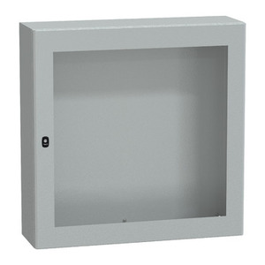 Per SCHNEIDER ELECTRIC NSYS3D101030T - Pannello di montaggio a parete in acciaio per quadri elettrici S3D con porta trasparente e piastra di montaggio - Product Image 1