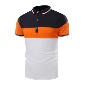 Tenue de sport à séchage rapide, légère, avec logo imprimé, extensible dans les quatre sens, manches courtes, vêtements de sport avec boutons, polos décontractés pour hommes - Product Image 1