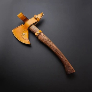 Tomahawk Jexmoo Personalizado de 19.5 Pulgadas, Acero D2, Mango de Madera de Palisandro con Funda de Cuero, Regalo para Exteriores, Hecho a Mano, Grado Industrial - Product Image 2