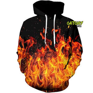 ผู้ผลิตเสื้อผ้าสั่งทำเสื้อฮู้ดดี้โอเวอร์ไซส์ผ้าฟลีซหนา 100% ผ้าฝ้าย พร้อมลายสกรีนและพิมพ์นูน 3 มิติ - Product Image 1