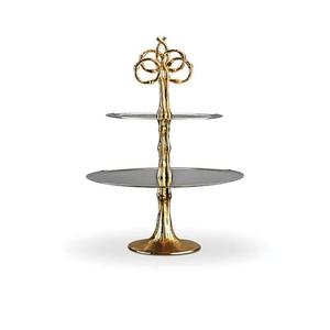 Accessoires de décoration de vaisselle d'hôtel support de serveur de gâteau en bois de fêtes de mariage avec support de tasse de gâteau de conception faite à la main - Product Image 6