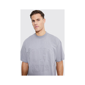 T-shirt en coton uni pour homme, basique, confortable, respirant, personnalisable avec logo, vente en gros - Product Image 3