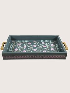 Bandeja de Servicio de Diseño con Recubrimiento de Esmalte de Madera MDF, Bandeja de Mesa de Alta Calidad para Hoteles y Restaurantes - Product Image 3