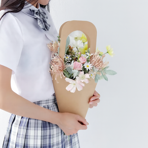 Ngày Valentine hoa đơn giản Túi giấy Kraft Túi giấy Kraft bó hoa tươi - Product Image 6