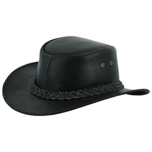 Nuevos sombreros de vaquero de cuero al aire libre para hombres de vaquero occidental personalizados Sombreros de vaquero en cuero genuino Sombreros de moda al por mayor - Product Image 4