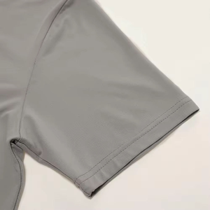 Séchage rapide Rash Guard hommes à manches courtes chemise d'entraînement Fitness vêtements d'entraînement OEM Rash Guard demi manches chemise de Compression hommes Gym - Product Image 5