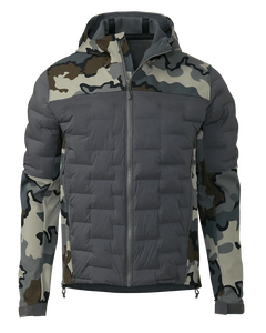 Veste de chasse thermique hybride à capuche isolée imperméable respirante coupe-vent Softshell tactique grise Vêtements de chasse - Product Image 1