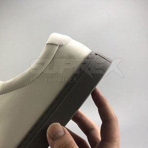 Stylish Solid Lace-Up <b>Sneakers</b> Genuine <b>Leather</b> Cowhide Midsole Breathable Design for Comfortable Everyday Walking Casual Use - Product Image 3