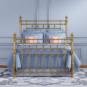 Lit classique en laiton avec finition polie créant une ambiance chaleureuse et élégante pour les chambres traditionnelles - Product Image 5