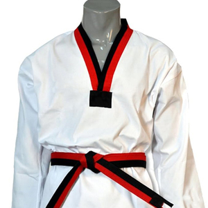 Uniformes de taekwondo personnalisés grande taille confortables et respirants Nouveau design Vêtements d'arts martiaux de couleur personnalisés - Product Image 5