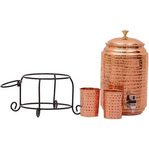 PURE COPPER <b>WATER</b> POT / COOPER <b>WATER</b> <b>COOLER</b> /PURE COPPER <b>WATER</b> STORAGE HOT COLD <b>WATER</b> STORING TANK for SALE - Product Image 4
