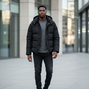 Chaqueta Impermeable para Hombre, Estilo Casual, con Capucha, para Invierno, Antibacteriana, de Alta Calidad, Venta al por Mayor, Diseño Personalizado - Product Image 5