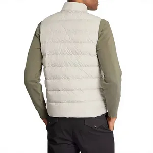 Pantalon d'équitation matelassé léger avec fermeture éclair et poches latérales, extérieur en polyester/nylon blanc - Product Image 2
